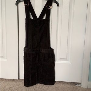 Black overall dress for girls